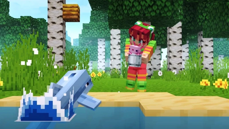 Vanilla Minecraft Bedrock animations compared to Actions and Stuff animation pack 2026